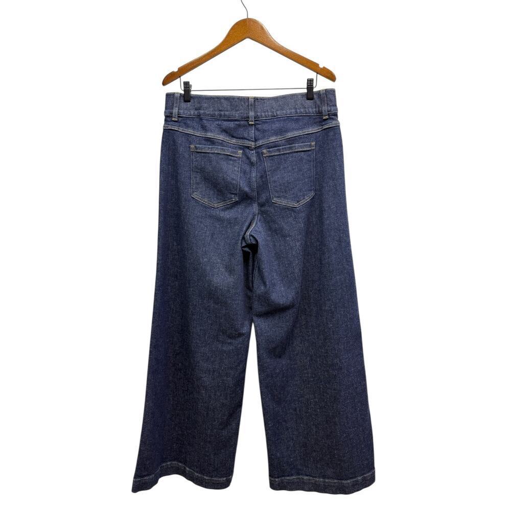 Spanx High Waist Wide Leg Pull-On Jeans in Raw Indigo 30" Inseam size 1X - Picture 5 of 5
